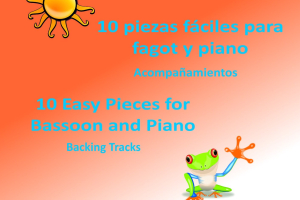 10 piezas fáciles para fagot y piano. CD de acompañamientos